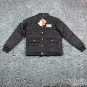 Deus Ex Machina Buzz Racing Jacket Mens XS Black 3M Thinsulate Puffer Moto NWT